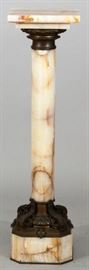 FRENCH ONYX AND BRONZE PEDESTAL, H 41", D 11 1/2"
Lot # 2039 