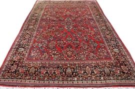 SAROUK HAND WOVEN WOOL CARPET, SEMI-ANTIQUE, W 9' 10", L 13' 9"
Lot # 2103 