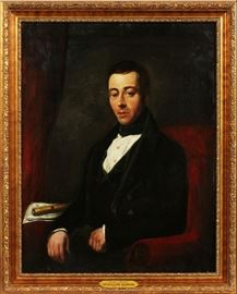 W. FAIRLIE OIL ON CANVAS C 1800 H 38" W 29" PORTRAIT OF STEPHEN FOSTER
Lot # 2167 