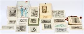 WILLIAM KENT HAGERMAN (AMERICAN, 1893-1978), GROUP OF ETCHINGS, CALENDAR ETCHINGS, ETCHINGS FOR CARDS, ETC., SOME WITH ARTIST'S NOTES, 30 PLUS ONE SMALL WATERCOLOR
Lot # 2264 