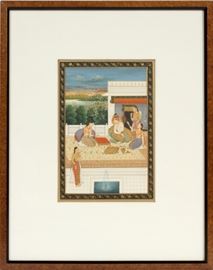 INDIAN, GOUACHE ILLUSTRATION ON PAPER, H 11", L 7 1/2"
Lot # 2268 
