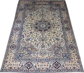 PERSIAN NAIN WOOL AND SILK RUG, W 8', L 11' 6"
Lot # 2273 
