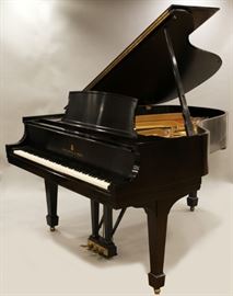 STEINWAY & SONS BABY GRAND PIANO, H 46", W 57", D 69", MODEL L 401245
Lot # 1009  