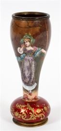 AUSTRIAN, ENAMEL, VASE, 19TH C. SIGNED M. PEL H 4 1/2"
Lot # 1027 