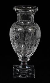 BACCARAT CRYSTAL ENGRAVED VASE 1969 H 14"
Lot # 1028 