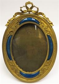 FRENCH ENAMEL AND BRONZE FRAME H 13" W 9"
Lot # 1041 
