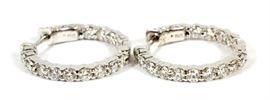 2.70CT NATURAL ROUND DIAMOND & 14KT GOLD HOOP EARRINGS, 7.8 GRAMS, DIA 1"
Lot # 1112 