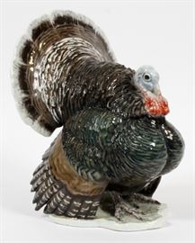 FRITZ HEIDENREICH (GERMAN 1895-1966), ROSENTHAL PORCELAIN FIGURINE, H 10", W 8 1/4", D 7 1/2", TURKEY
Lot # 1315 