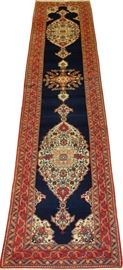 PERSIAN HAND WOVEN WOOL RUNNER, C. 1907, W 3' 4 1/2", L 15' 9 1/2"
Lot # 0054 