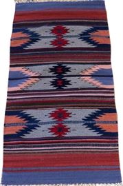 NAVAJO DESIGN ALL WOOL RUG, W 2' 6", L 4' 8"
Lot # 0065 