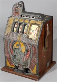 MILLS 'WAR EAGLE' 10 CENT SLOT MACHINE, C1934, H 25", W 16", D 15"
Lot # 0107 