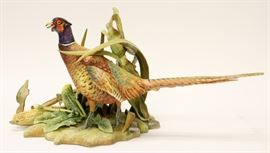 CONNOISSEUR PORCELAIN OF MALVERN, ENGLAND, LIMITED EDITION, PORCELAIN PHEASANT SCULPTURE, #1/100, H 10", W 20', D 10 "RING NECK PHEASANT"
Lot # 0169 