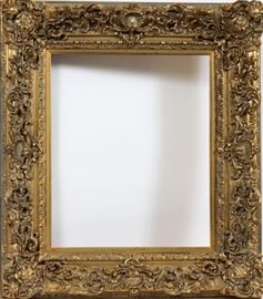 MUSEUM QUALITY GILT WOOD AND GESSO FRAME, H 24", W 18 1/2" (IMAGE)
Lot # 0228 