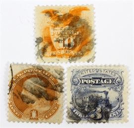 U.S. SCOTT#112,114, &116, THREE STAMPS
Lot # 0412 