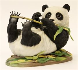BOEHM, BISQUE PORCELAIN FIGURINE, #400-47, 1974, H 6", W 7 1/2", D 4", "GIANT PANDA CUB"
Lot # 0244 