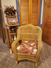 wicker rattan chair