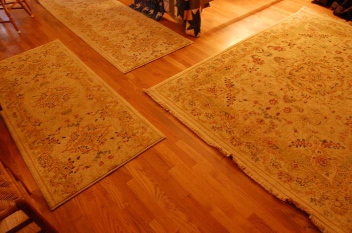3 matching carpets