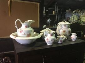 Full victorian hygiene/ wash stand set