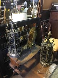 MCM Spanish table lamps