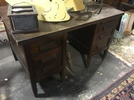 Vintage oak desk