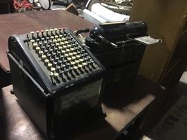 Vintage adding machines
