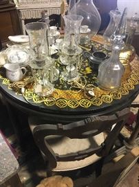 Baker, asian inspired, card table