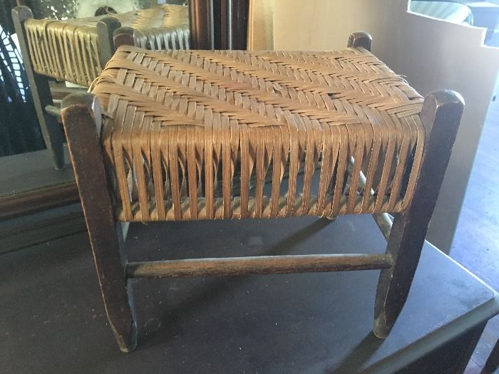 antique foot stool