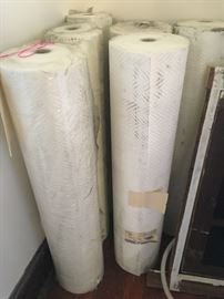 6 full rolls of MCM Swedish wallpaper. This is the real deal! Made in the 1960's, never used