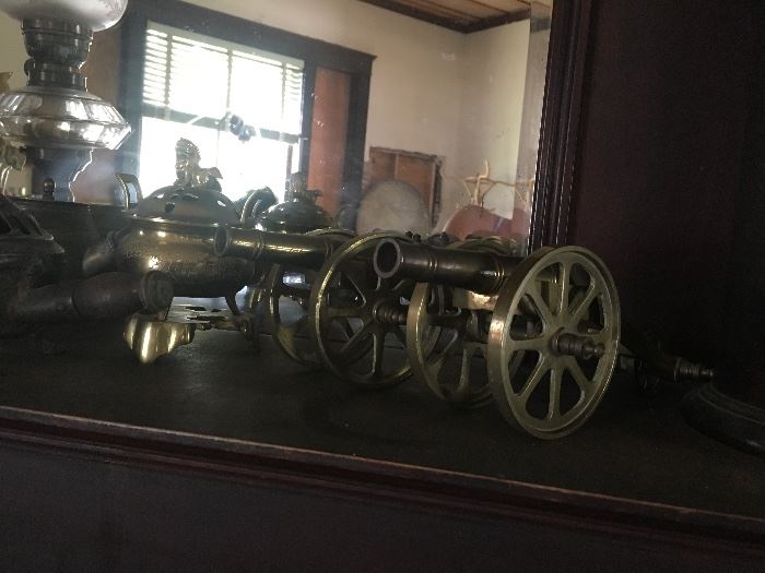 Pair of Brass cannons