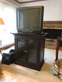 TV. Cabinet Stand & Sony TV