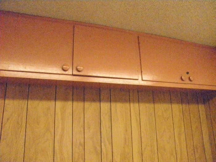 Over head storage cabinets....more not shown  custom fabricated out of real WOOD.  Call Now!!   Make Appointment!  (760) 788-0775    (760) 445-8571