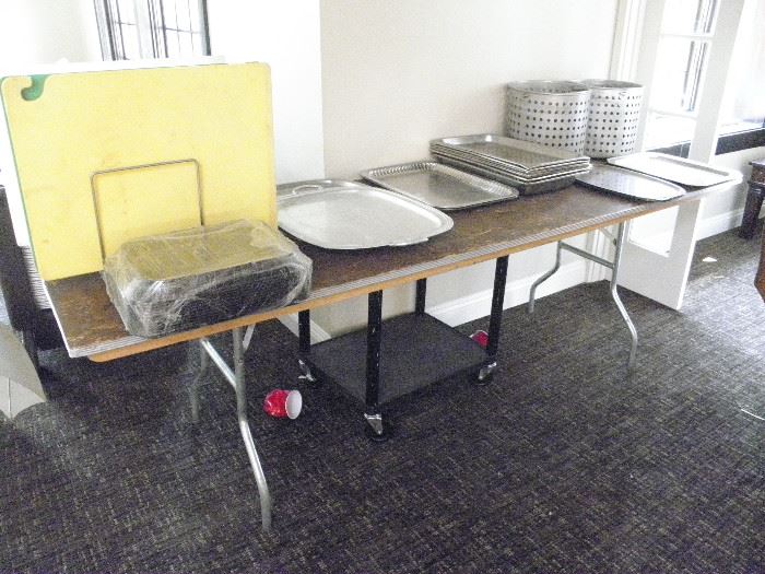 8 foot folding buffet tables ********$40 ea**********Call Now for immediate appointment.  (760) 975-5483    (760) 445-8571