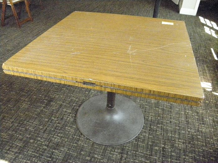 36" flip leaf restaurant table....51" round with leaves flipped up.  Cast iron base.....have more than 10 *******$30 each*******Call Now for immediate appointment.  (760) 975-5483    (760) 445-8571