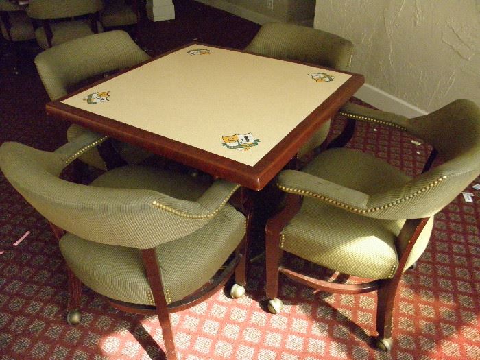 Stoneridge 36" table shown with captains chairs.   ******$30 each for tables********        ********$7 each for chairs.  Chairs need TLC   Call Now for immediate appointment.  (760) 975-5483    (760) 445-8571
