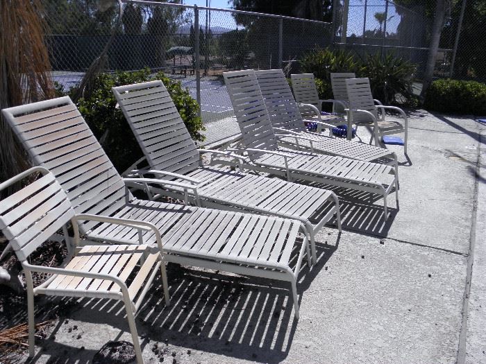 15  Commercial  poolside sun loungers  need good cleaning*******$20 each********  Call Now for immediate appointment  (760) 788-0775     (760) 445-8571