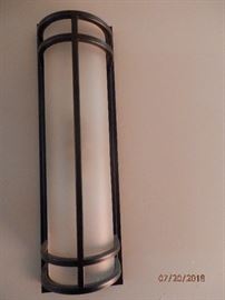 2 lamp 20 inch tall commercial wall sconces with soft frosted glass shades......have 10+.    *******$20 each ****** Call Now for immediate appointment.  (760) 975-5483    (760) 445-8571