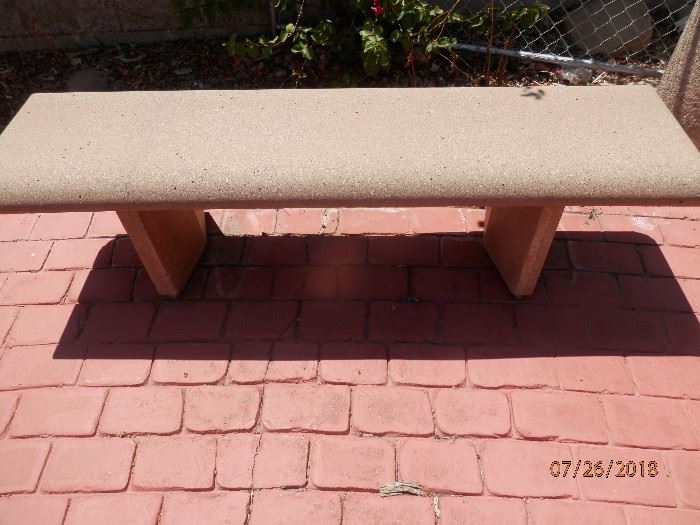Concrete benches (2)   **********$100 each********* Call Now for immediate appointment.  (760) 975-5483    (760) 445-8571