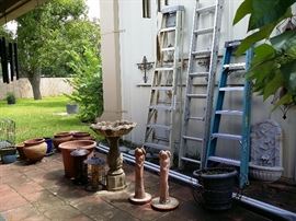 Ladders & yard decor