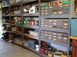 Shelves and everything on them are for sale 