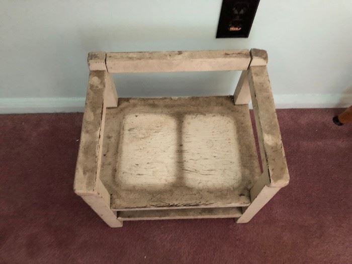 Child's chair nice attic dust