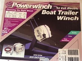 12 Volt power winch