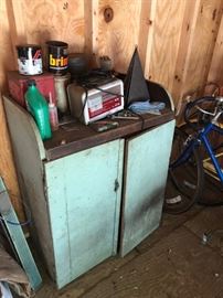 Vintage work/storage cabinet