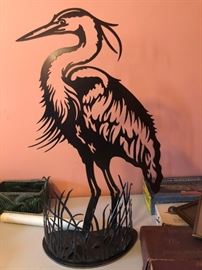Silhouette swamp bird.....errr egret