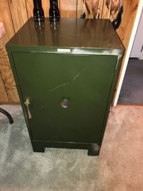 Safe with two drawers and small door inside