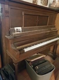A player piano complete with rolls!!!!! Play on!!!!