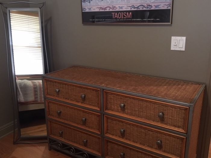 wicker dresser