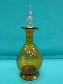 Amber Glass Decanter