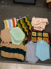 Lot of Crocheted Blankets