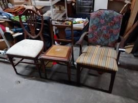 Set of 3 Antique Chairs