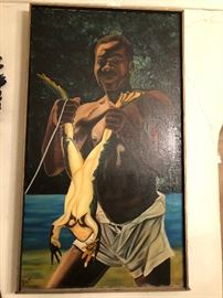 I don't know why, but I love this oil painting. 1971.